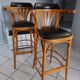 Pair of vintage bistrot bar stools