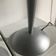 Gray lamp with oval frosted glass lampshade