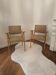 Pair of vintage 1950s bridge armchairs