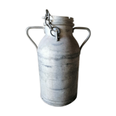Aluminum farm milk jar