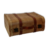 Small suitcase, wooden box