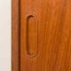 Hansen and Guldborg teak wall unit with a bar cabinet, Denmark 1950s