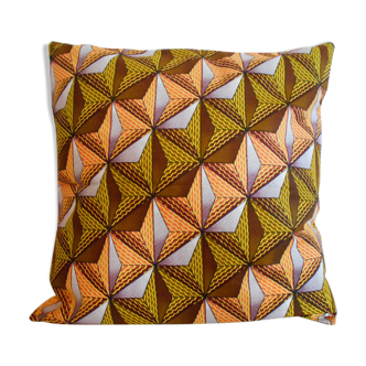 Housse de coussin wax 50 cm x 50 cm