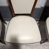 Set of 4 vintage one-piece chairs