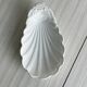 White ceramic shell bowl