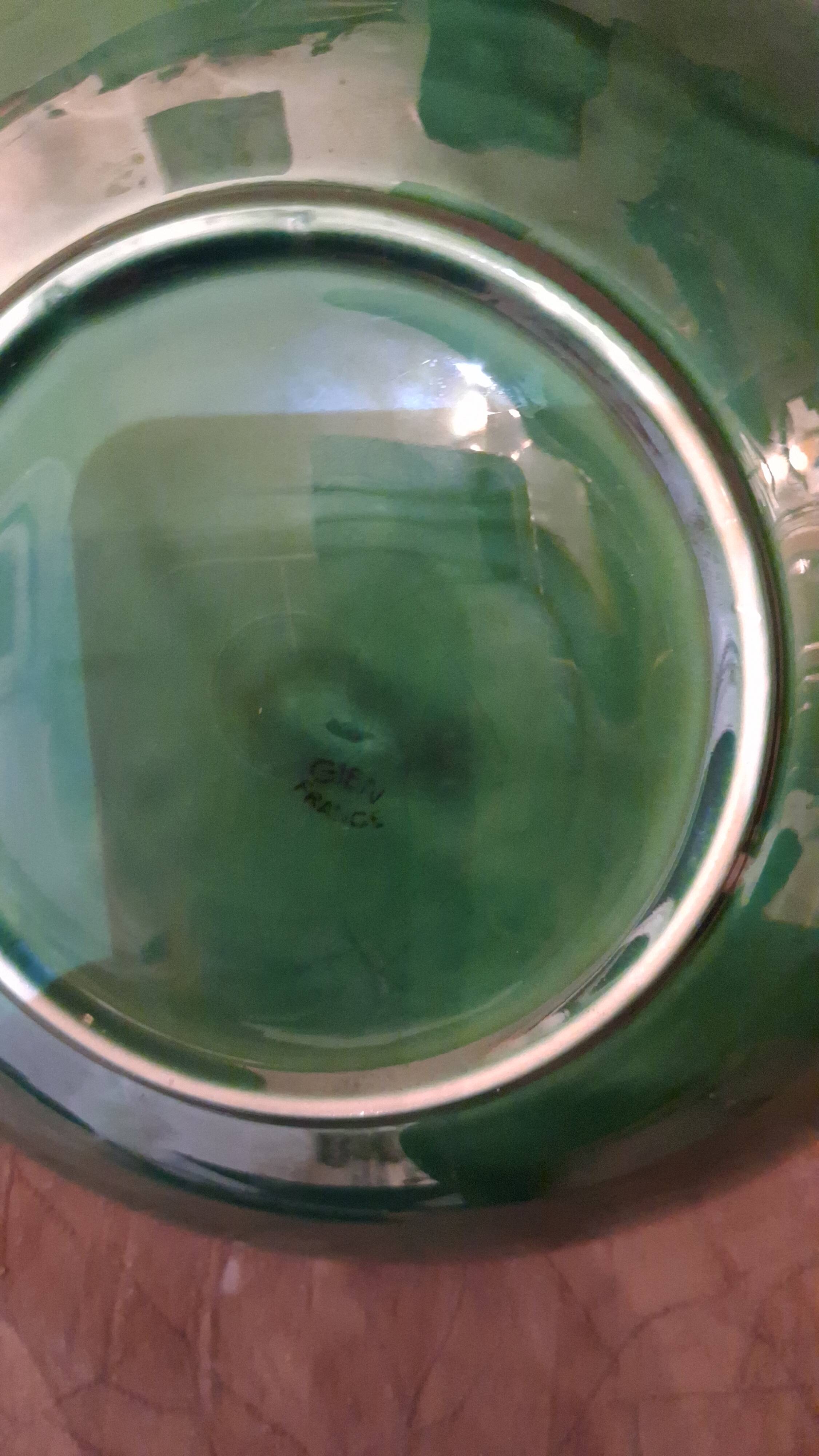 shallow dish earthenware from GIEN