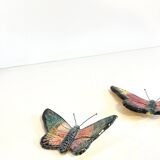 Vintage ceramic wall butterflies