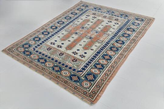 5x7 Blue & Copper Classic Persian Rug, 166x209Cm