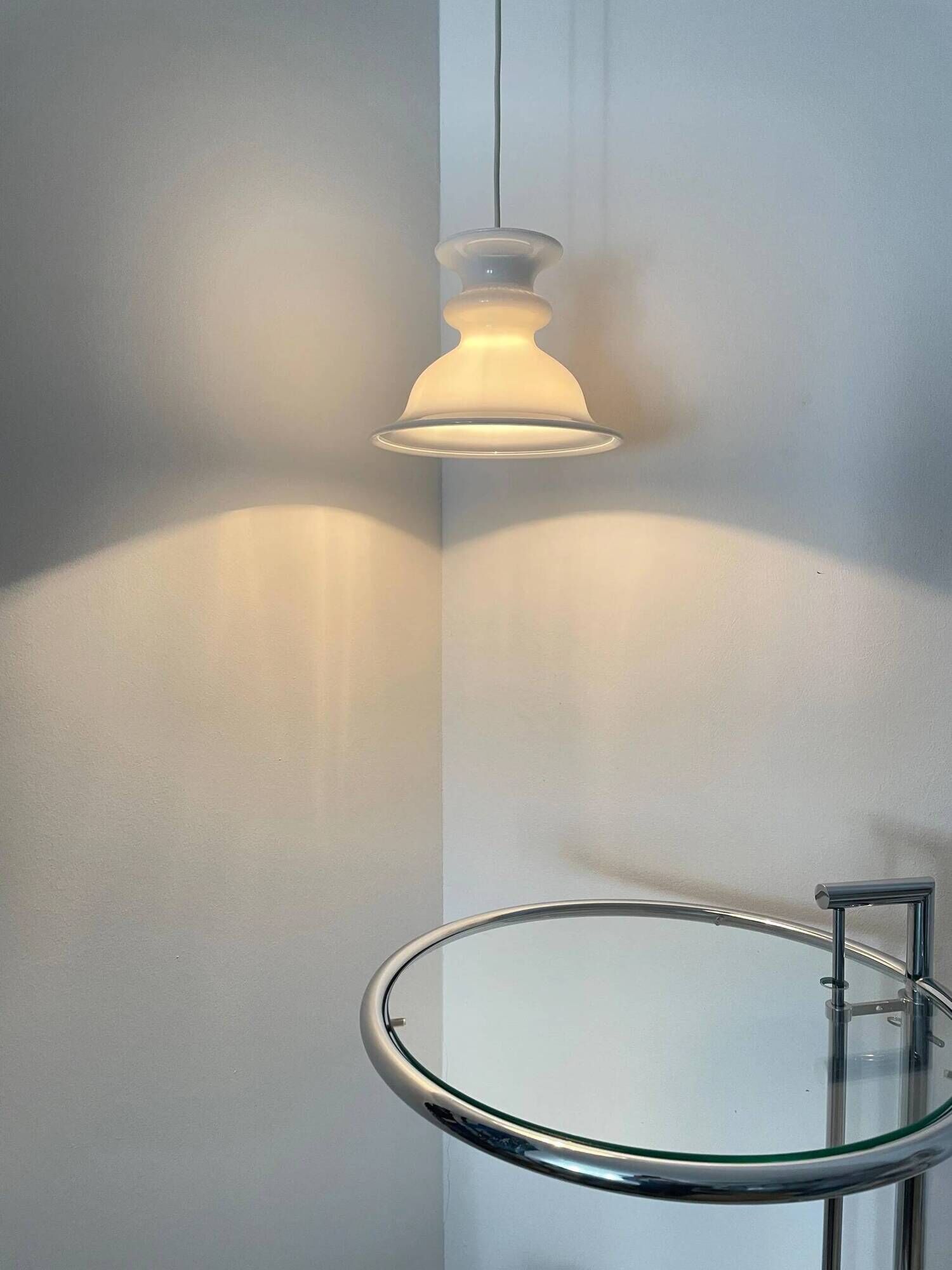 Glass pendant lamp by Sidse Werner, Denmark, 1960s