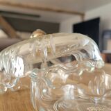Transparent glass bonbonnière