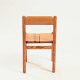 Minimalist japandi pine wooden chairs, 4