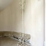 White metal coat rack