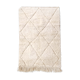 Moroccan Berber carpet blessed ouarain ecru plain with engraved diamonds 148x96cm