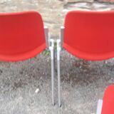Set of 6 DSC 106 chairs by Giancarlo Piretti for Castelli