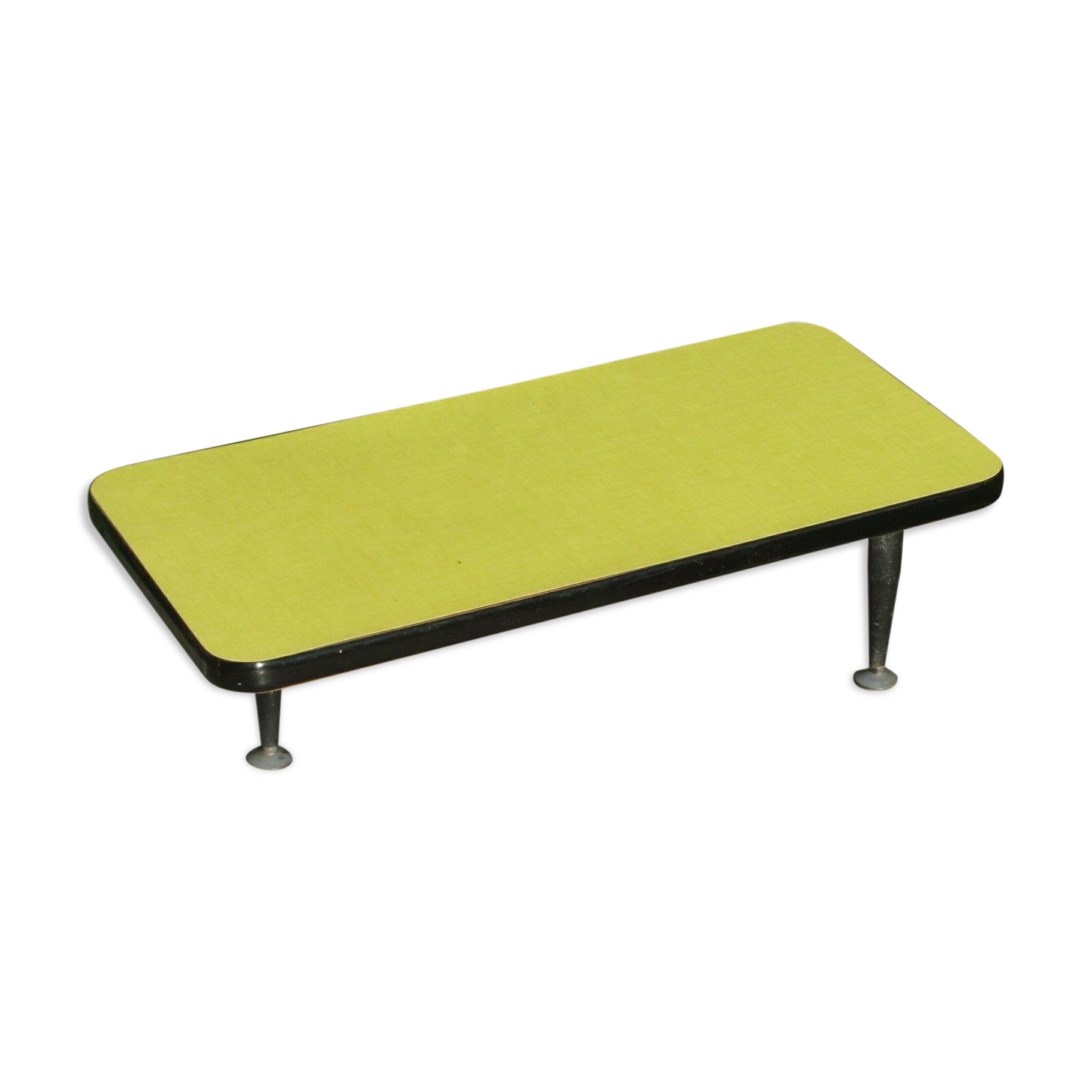 Sofa tip or coffee table - Yellow Formica