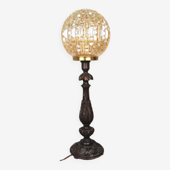 Lampe en bois années 60 70