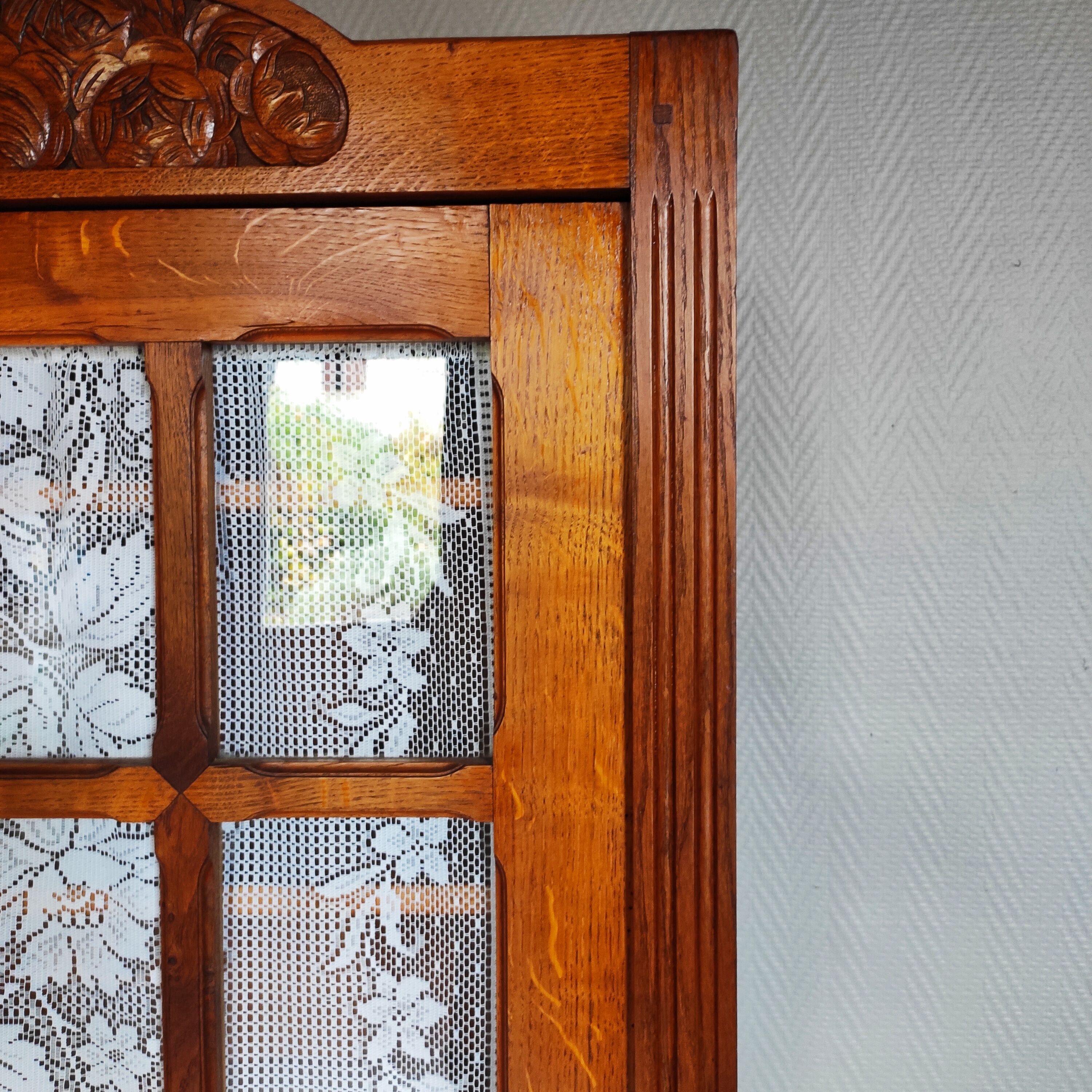 Parisian art deco oak wardrobe