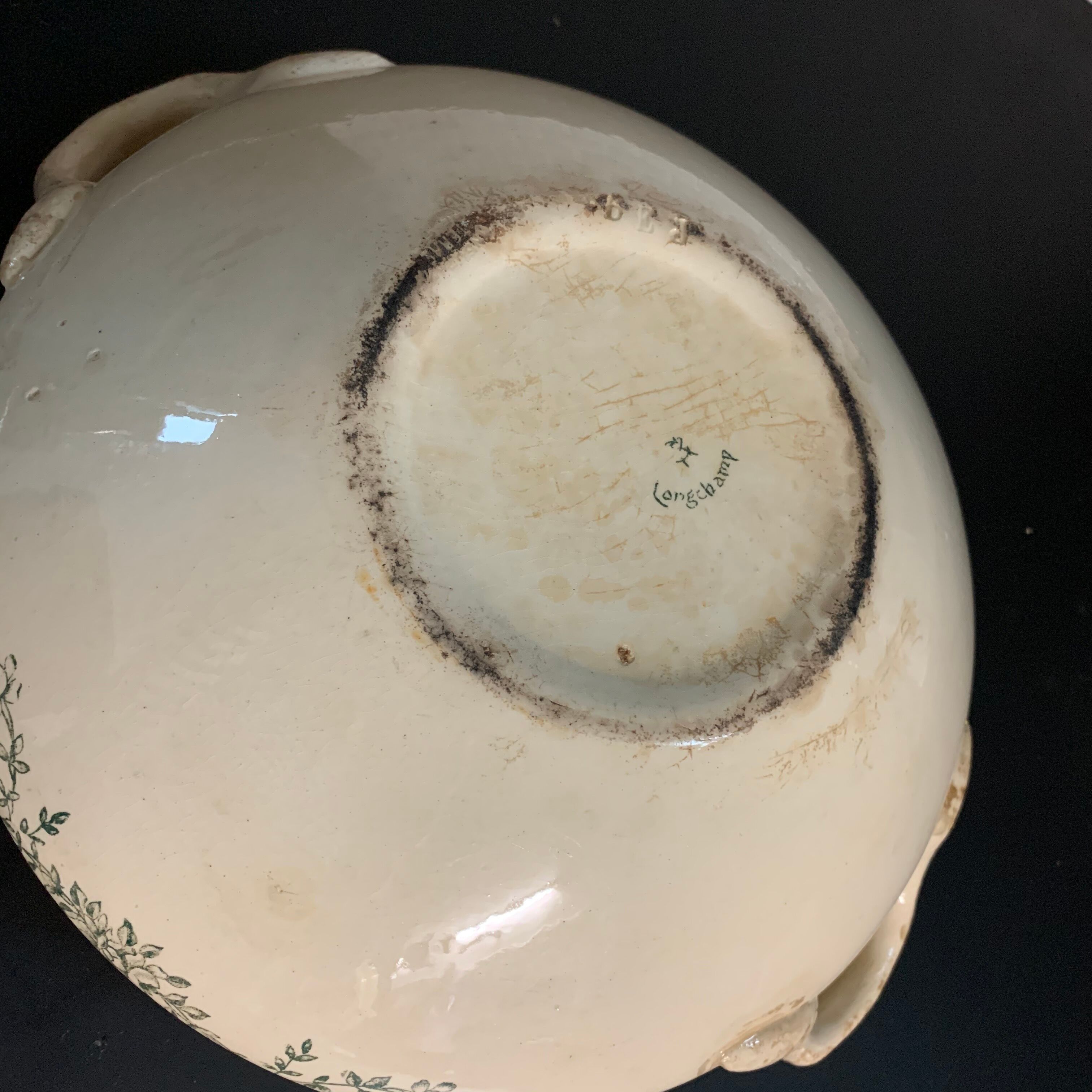 Longchamp faience soup, Sapho collection, Terre de fer