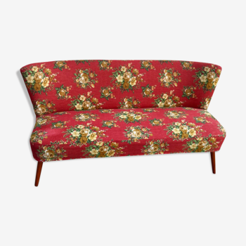 Vintage red cocktail banquette L130