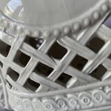 Cache pot réticulé en porcelaine italienne