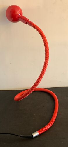 Paire de lampes articulées italiennes serpent Hebi de Valenti, design japonais Isao Hosoe, 1970