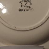 Lot - 7 soup plates - BADONVILLER earthenware - BAYARD model Numbered