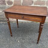 Small desk table in vintage pitchpin