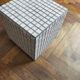 Ceramic tile cube, stool end of sofa