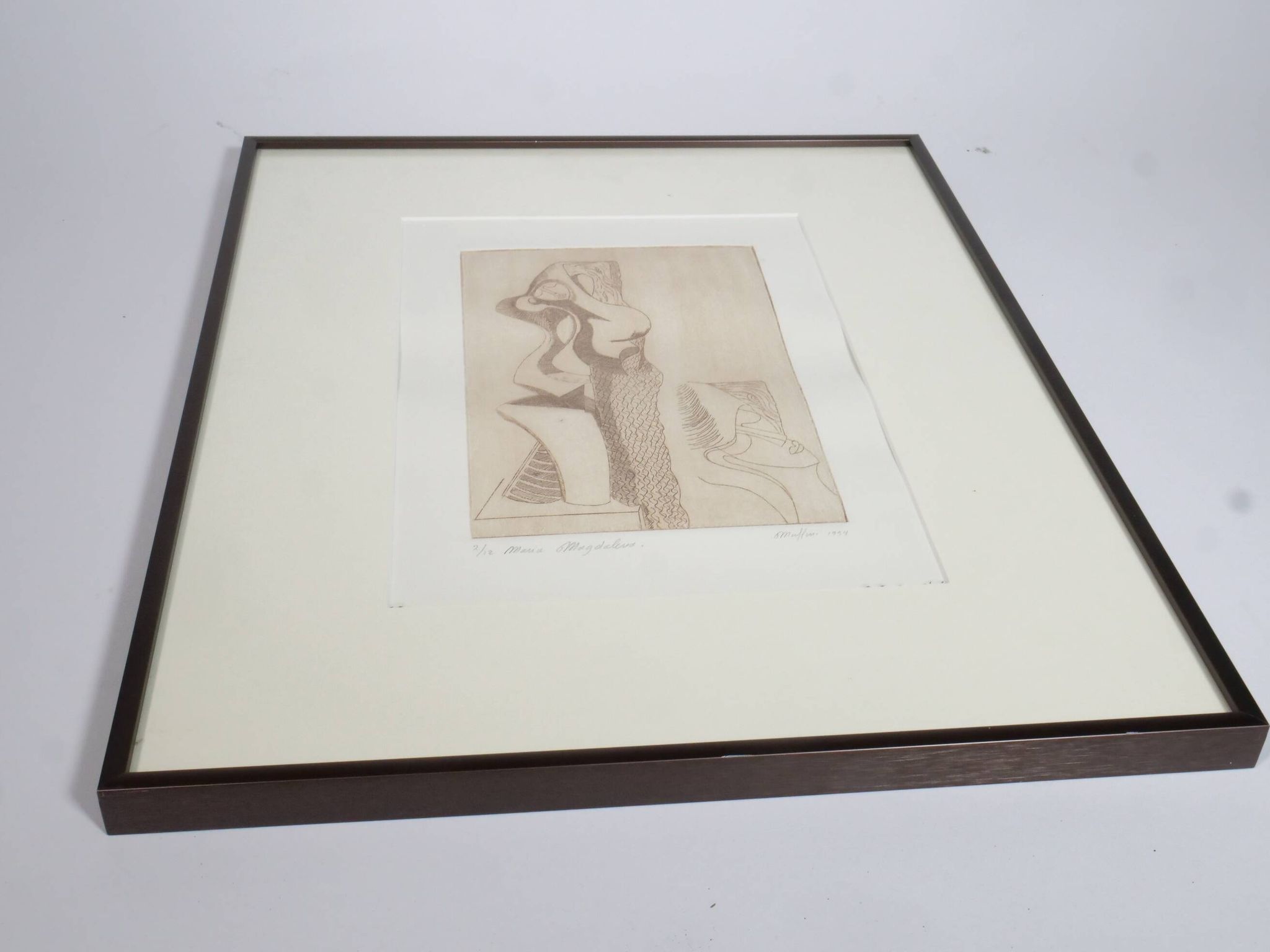 Art Print Lithograph: Mary Magdalene, Signed by Muffini, 1994