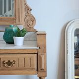 Bathroom cabinet with marble top in Henri II style