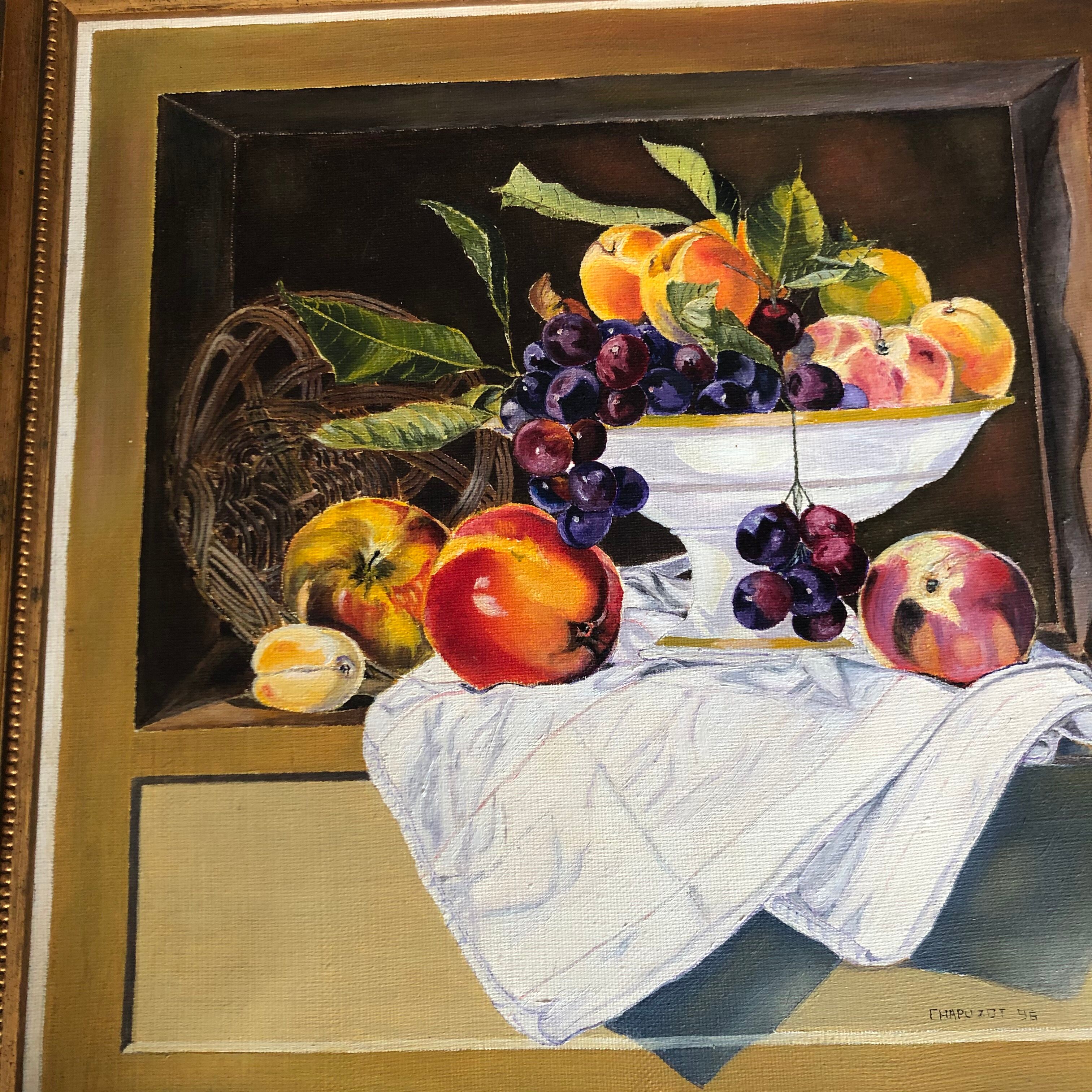 Oil on canvas Still Life Chapuzot 96