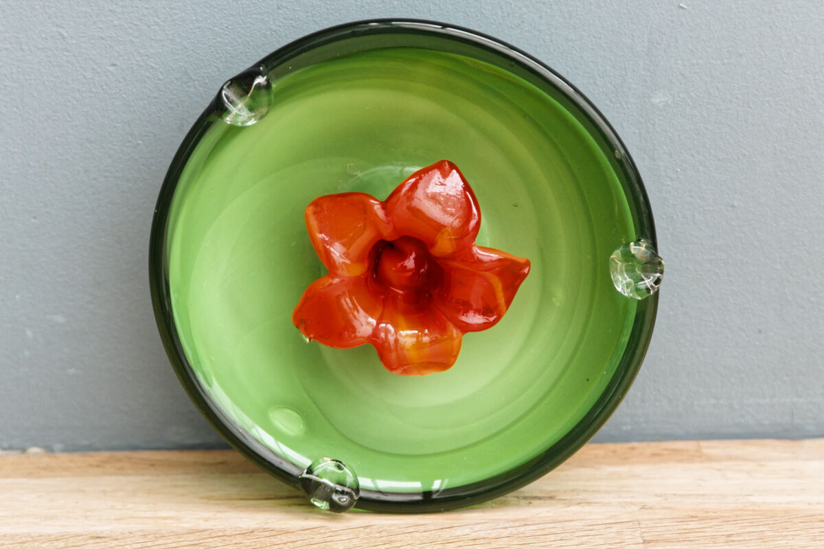 Ashtray - empty glass pocket of Murano