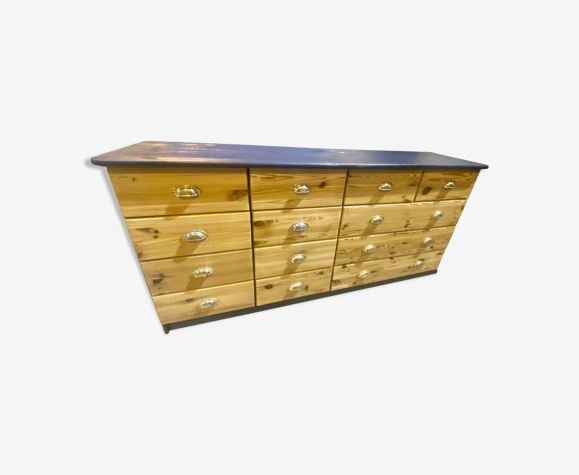 Meuble de métier en pin