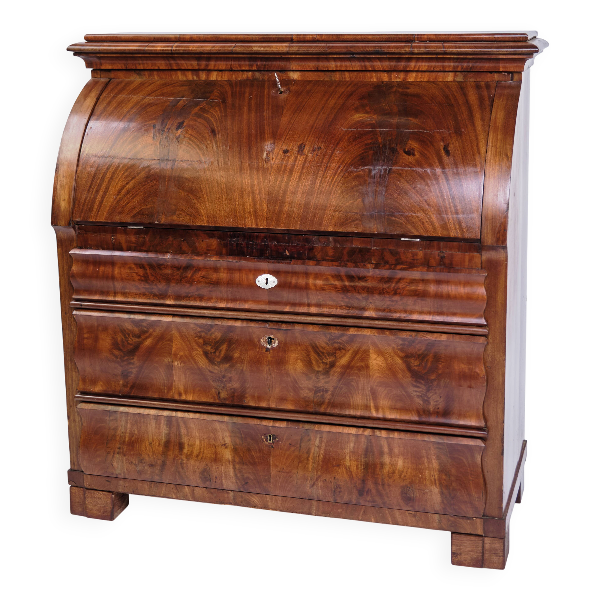 Chatol - 3 Drawers - Hand Polished Mahogany - Danish Cabinet Maker - 1820s