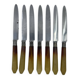Set of 7 dessert knives