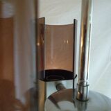 Suspension "Space Age" chrome metal and plexiglass 1970s