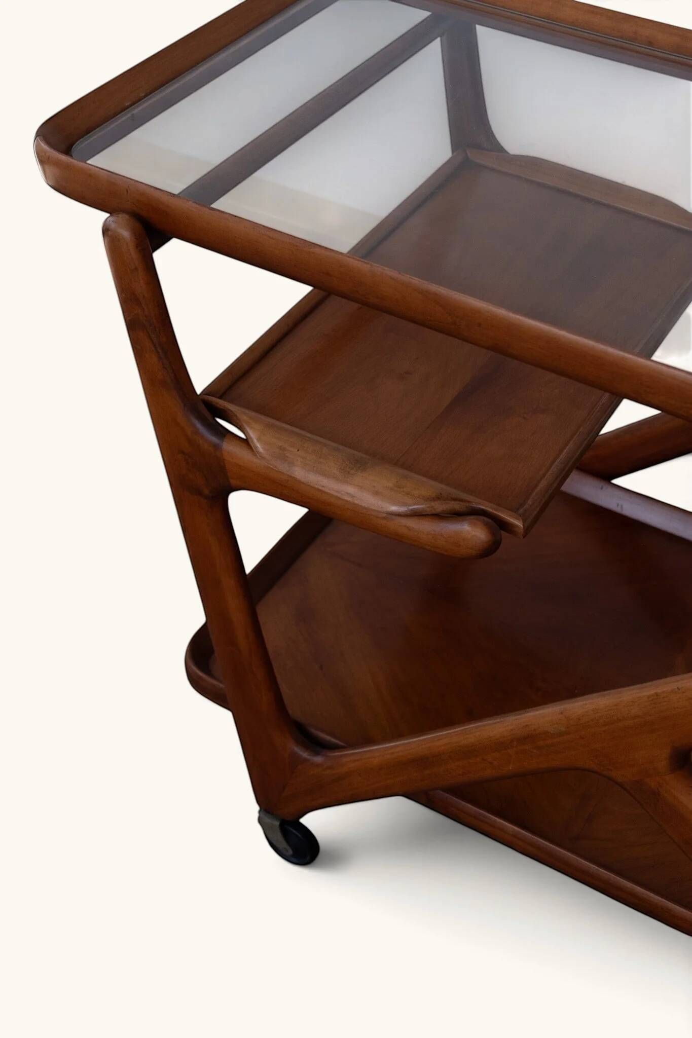 Bar cart by Cesare Lacca for Cassina, 1950s.
