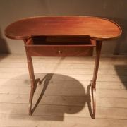 Kidney-shaped side table
