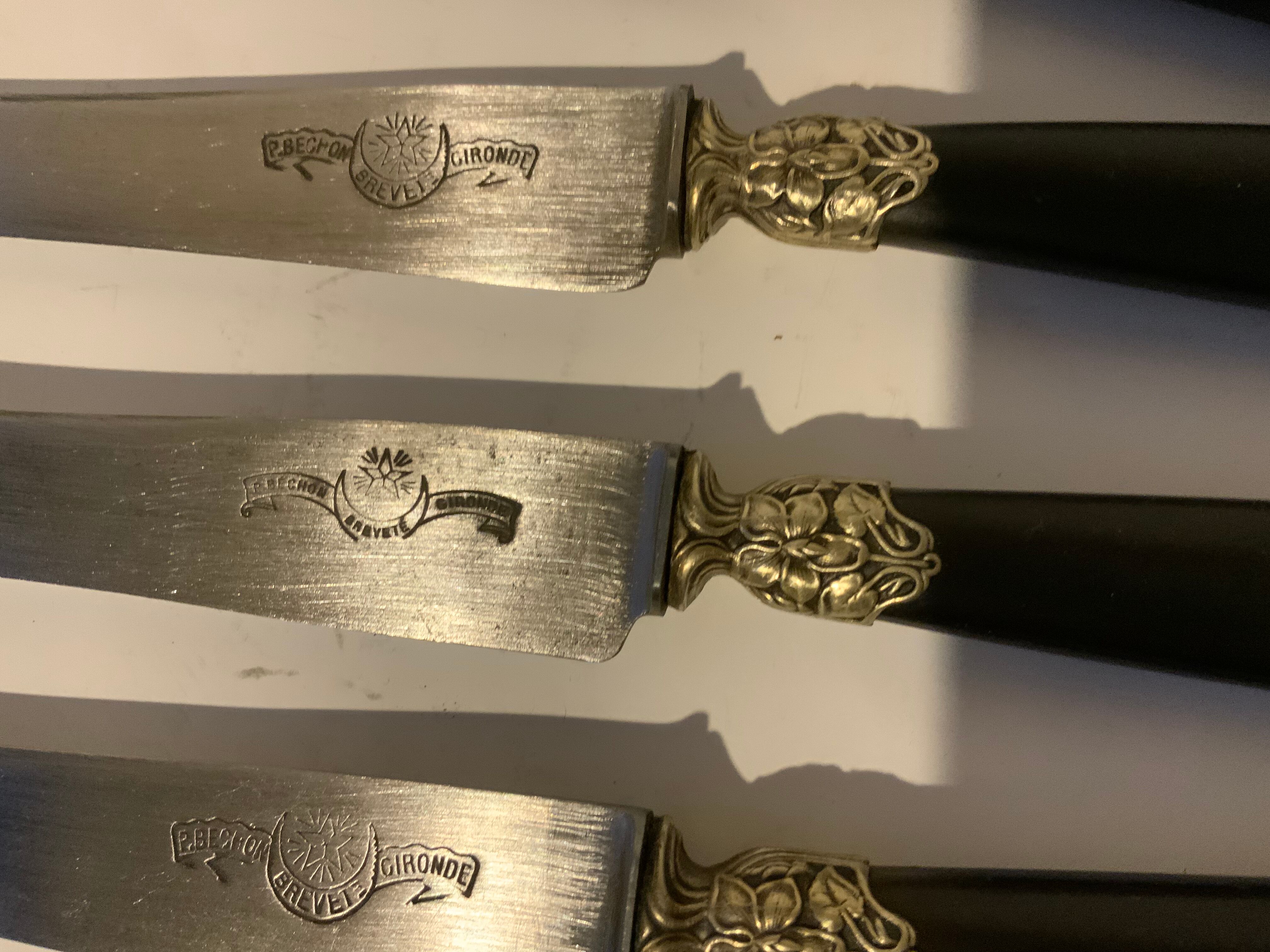 Horn handle knives Selency x Monoprix Croisé Laroche