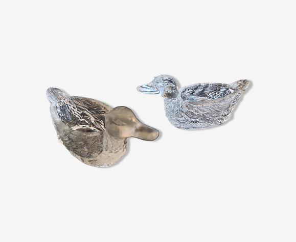 Conteiners français poivre de verre et sel en forme de canard