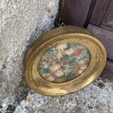 Small vintage golden frame