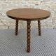 Tripod gueridon with turned wooden legs