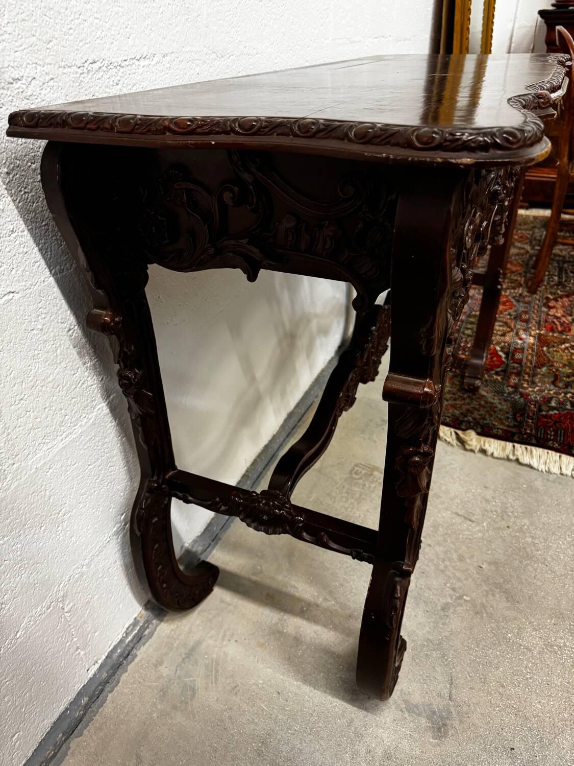 19th-century Louis XVI style wooden console