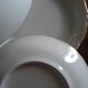 Lot 6 assiettes creuses avec plat rond porcelaine blanche dorure Sologne Lamotte
