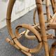 Rattan and cane rocking chair