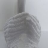 ceramic pot cover in the shape of a swan
