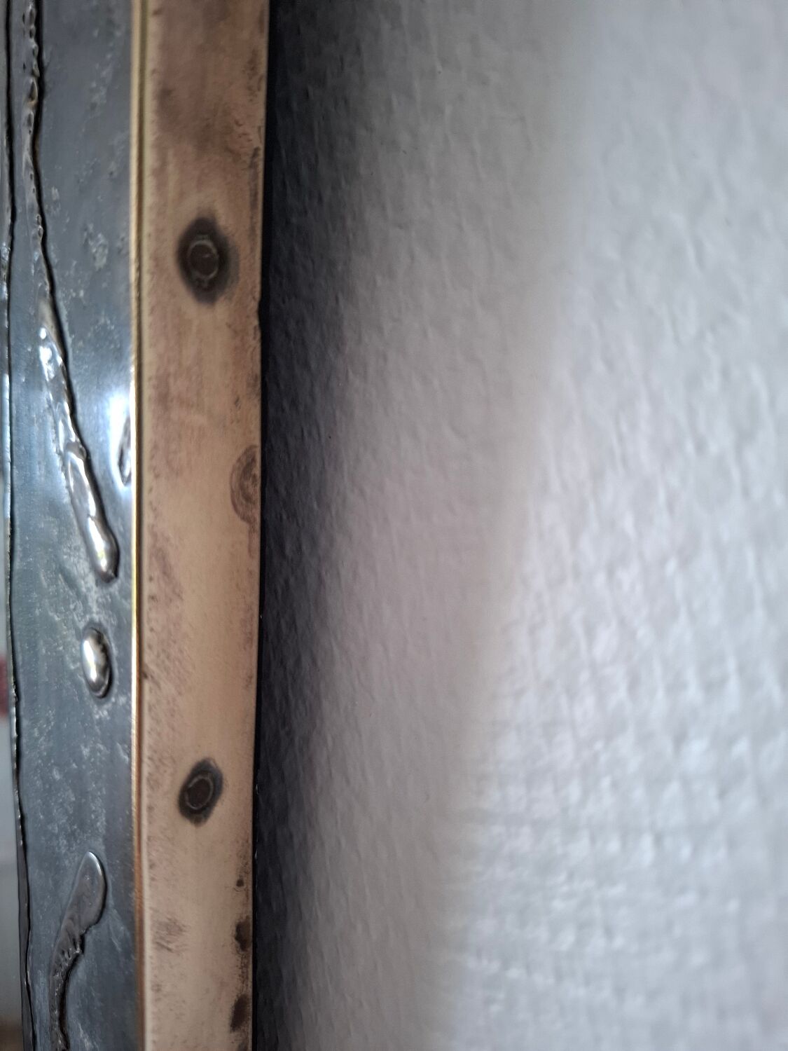 Vintage brutalist mirror