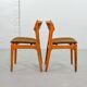 Erik Buch Danish Design Teak Dining Chairs for Oddense Maskinsnedkeri 1960s