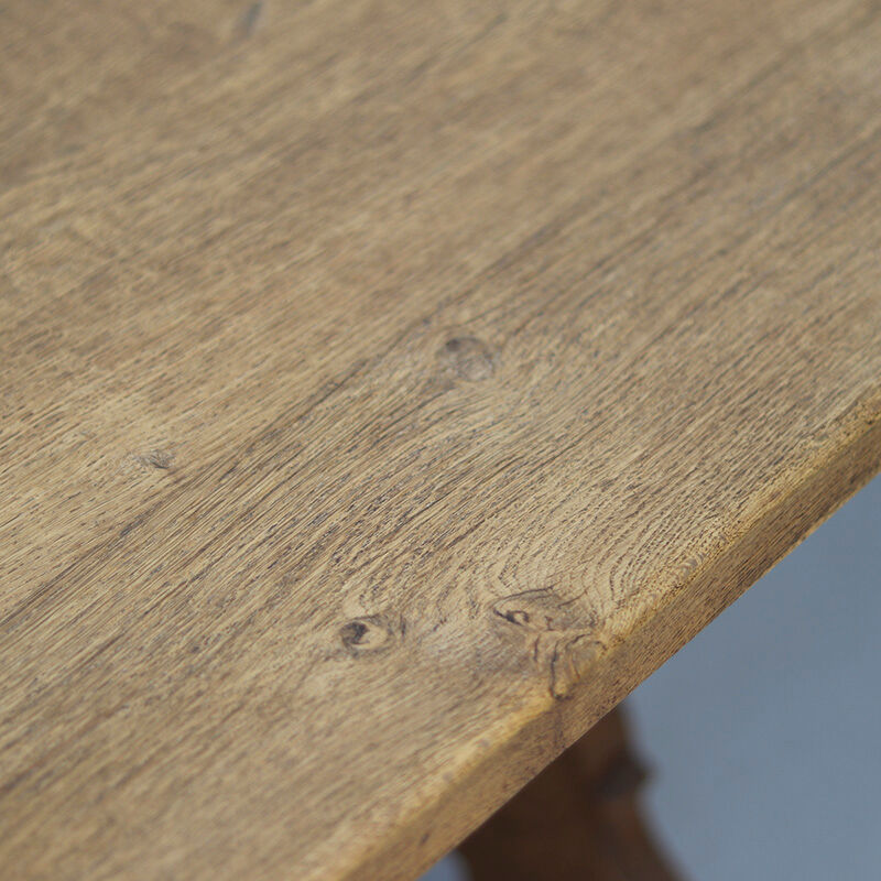 Vintage Rustic Brutalist Dining Table