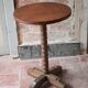 Table d'appoint, guéridon en bois, pied perlé